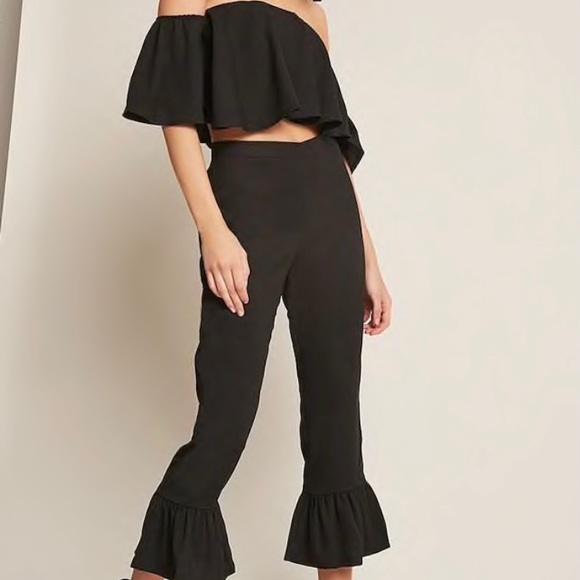 NWT F21 Flounce Top & Pants Matching Set - Picture 6 of 6